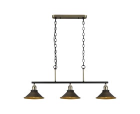 Damien-Antique Brass Ceiling Lights Deco Linear Fittings